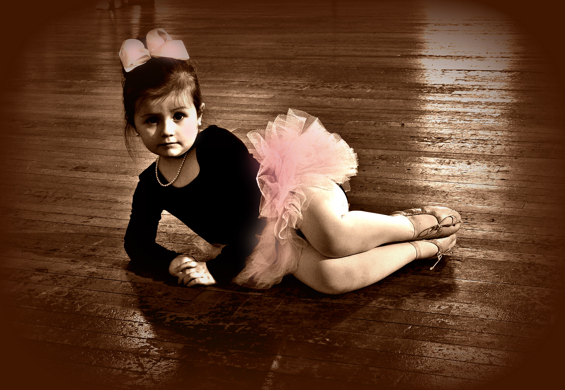 Pre-ballet students in the studio at the Julie Ardito School of Dance